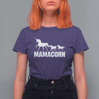 Funny Mama Unicorn T Shirt For Women Mamacorn Mother's Day