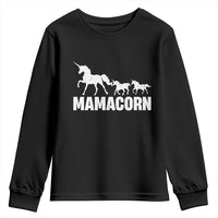 Funny Mama Unicorn Youth Sweatshirt Mamacorn Mother's Day