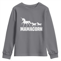 Funny Mama Unicorn Youth Sweatshirt Mamacorn Mother's Day
