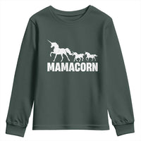 Funny Mama Unicorn Youth Sweatshirt Mamacorn Mother's Day