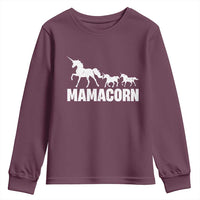 Funny Mama Unicorn Youth Sweatshirt Mamacorn Mother's Day