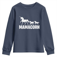 Funny Mama Unicorn Youth Sweatshirt Mamacorn Mother's Day