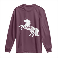Funny Mama Unicorn Long Sleeve Shirt Mamacorn Mommy Mother's Day