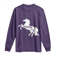 Funny Mama Unicorn Long Sleeve Shirt Mamacorn Mommy Mother's Day