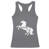 Funny Mama Unicorn Racerback Tank Top Mamacorn Mommy Mother's Day