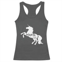 Funny Mama Unicorn Racerback Tank Top Mamacorn Mommy Mother's Day