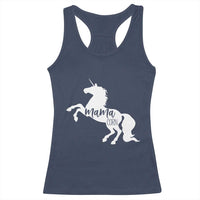 Funny Mama Unicorn Racerback Tank Top Mamacorn Mommy Mother's Day