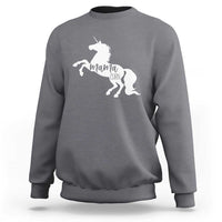 Funny Mama Unicorn Sweatshirt Mamacorn Mommy Mother's Day