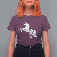 Funny Mama Unicorn T Shirt For Women Mamacorn Mommy Mother's Day
