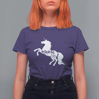 Funny Mama Unicorn T Shirt For Women Mamacorn Mommy Mother's Day