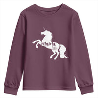 Funny Mama Unicorn Youth Sweatshirt Mamacorn Mommy Mother's Day