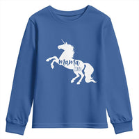 Funny Mama Unicorn Youth Sweatshirt Mamacorn Mommy Mother's Day