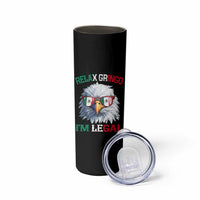Funny Relax Gringo Im Legal Skinny Tumbler Cinco De Mayo Mexican Immigrant Bald Eagle