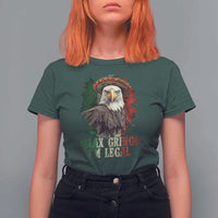 Funny Relax Gringo I'm Legal T Shirt For Women Cinco De Mayo Mexican Immigrant Eagle