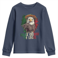 Funny Relax Gringo I'm Legal Youth Sweatshirt Cinco De Mayo Mexican Immigrant Eagle