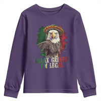 Funny Relax Gringo I'm Legal Youth Sweatshirt Cinco De Mayo Mexican Immigrant Eagle