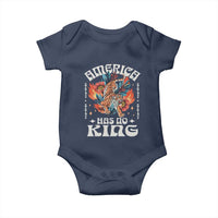 Funny America Has No King 8647 Baby Onesie Vintage Boho Orange Tiger