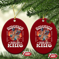 Funny America Has No King 8647 Ceramic Ornament Vintage Boho Orange Tiger - Wonder Print Shop