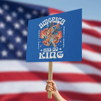 Funny America Has No King 8647 Protest Sign Vintage Boho Orange Tiger - Wonder Print Shop