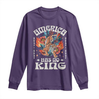 Funny America Has No King 8647 Long Sleeve Shirt Vintage Boho Orange Tiger