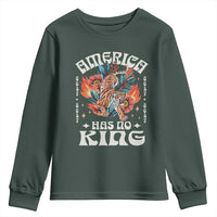 Funny America Has No King 8647 Youth Sweatshirt Vintage Boho Orange Tiger