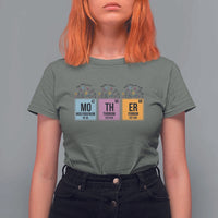 Funny Chemist Mom T Shirt For Women Mother Flowers Periodic Table