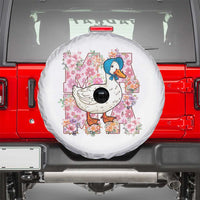 Funny Silly Mama Goose Spare Tire Cover Boho Flower Mother's Day