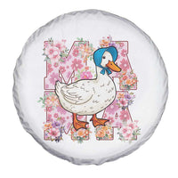Funny Silly Mama Goose Spare Tire Cover Boho Flower Mother's Day