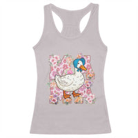 Funny Silly Mama Goose Racerback Tank Top Boho Flower Mother's Day
