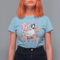 Funny Silly Mama Goose T Shirt For Women Boho Flower Mother's Day