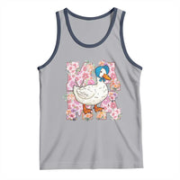 Funny Silly Mama Goose Tank Top Boho Flower Mother's Day