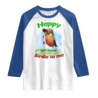 Funny Golf Birthday Raglan Shirt Happy Birdie To Me Golf Player - Wonder Print Shop