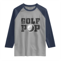 Golf Dad Raglan Shirt Golf Pop Master Father's Day - Wonder Print Shop