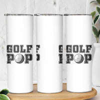 Golf Dad Skinny Tumbler Golf Pop Master Father's Day - Wonder Print Shop