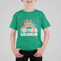 Teacher T Shirt For Kid Teaching Future Leaders Retro Groovy Education Back To School - Wonder Print Shop