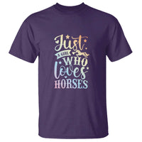 Horse Lover T Shirt Just A Girl Who Loves Horse - Wonder Print Shop