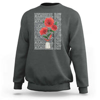 Decoration Day Sweatshirt Memorial Day Red Poppy Flower - Wonder Print Shop
