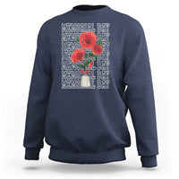 Decoration Day Sweatshirt Memorial Day Red Poppy Flower - Wonder Print Shop