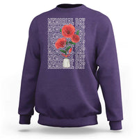 Decoration Day Sweatshirt Memorial Day Red Poppy Flower - Wonder Print Shop