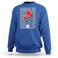 Decoration Day Sweatshirt Memorial Day Red Poppy Flower - Wonder Print Shop