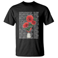 Decoration Day T Shirt Memorial Day Red Poppy Flower - Wonder Print Shop