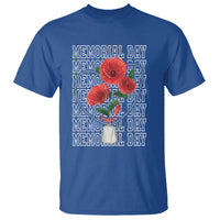 Decoration Day T Shirt Memorial Day Red Poppy Flower - Wonder Print Shop