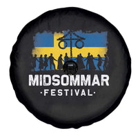 Funny Midsommar Festival Spare Tire Cover Sweden Summer Festival Maypole