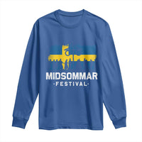 Funny Midsommar Festival Long Sleeve Shirt Sweden Summer Festival Maypole