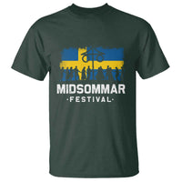 Funny Midsommar Festival T Shirt Sweden Summer Festival Maypole