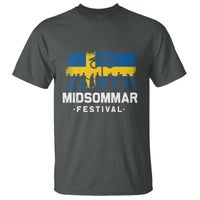 Funny Midsommar Festival T Shirt Sweden Summer Festival Maypole