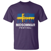 Funny Midsommar Festival T Shirt Sweden Summer Festival Maypole