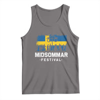 Funny Midsommar Festival Tank Top Sweden Summer Festival Maypole