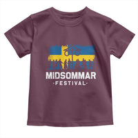 Funny Midsommar Festival Toddler T Shirt Sweden Summer Festival Maypole