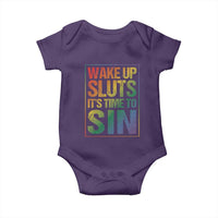Funny Wake Up Sluts Its Time To Sin LGBTQ Baby Onesie